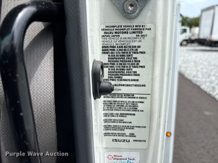 image for item YA3273 2018 Isuzu NPR utility / service truck