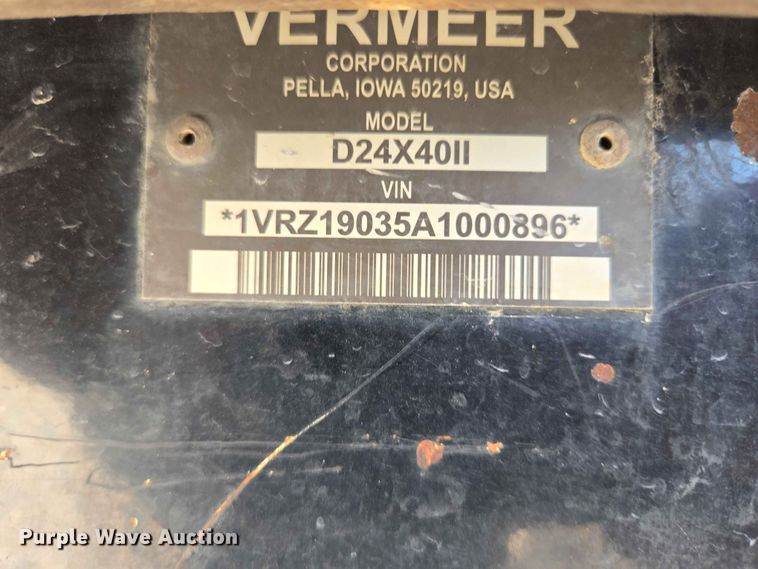 image for item DP8920 2010 Vermeer D24x40 Series II directional boring unit