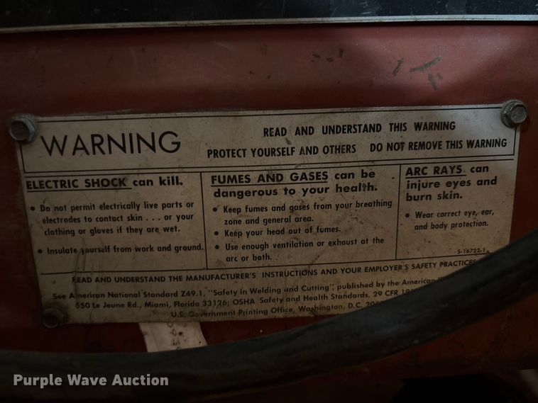 image for item DU6296 (2) Lincoln IdealArc 250 welders