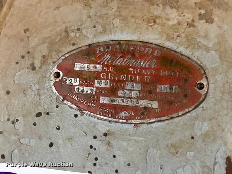 image for item DU6300 Bradford Metalmaster grinder