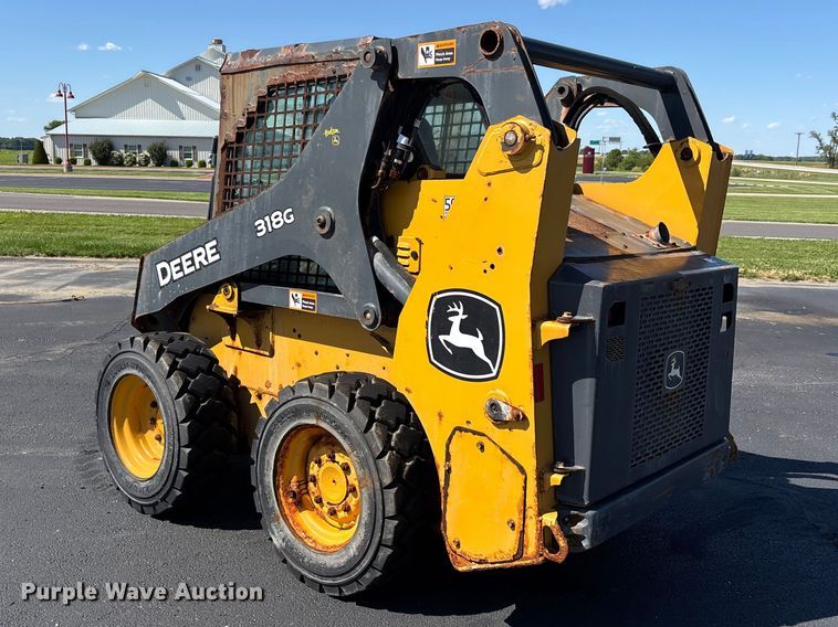 image for item DV4327 2020 John Deere 318G skid steer loader