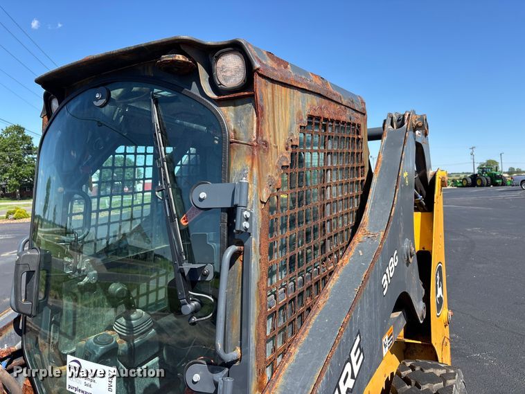 image for item DV4327 2020 John Deere 318G skid steer loader