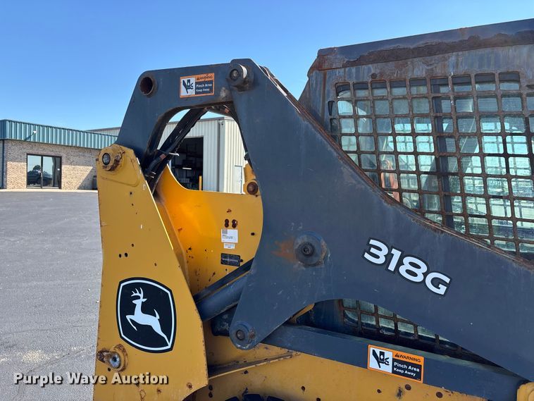 image for item DV4327 2020 John Deere 318G skid steer loader