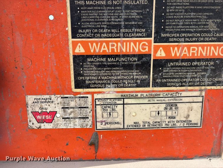 image for item DV4357 1997 JLG 2033E scissor lift