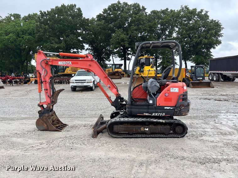 image for item DV4377 2018 Kubota KX71-3 mini excavator