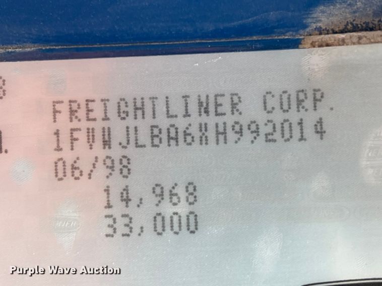 image for item DW1303 1999 Freightliner FL80 dump truck