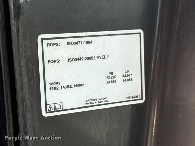 image for item DW6765 2013 Caterpillar 12M2 VHP Plus motor grader