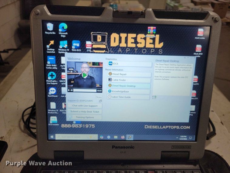 image for item DZ7202 Panasonic Toughbook semi diagnostics computer