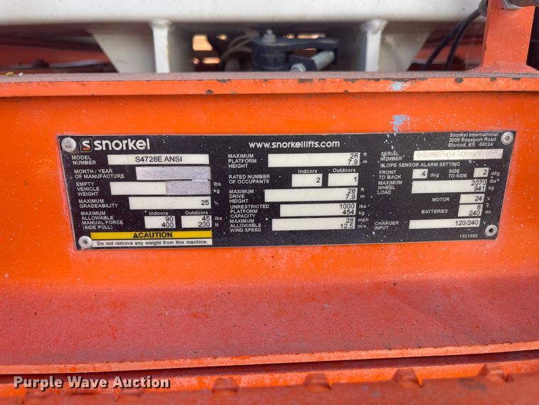 image for item EA4909 (3) Snorkel forklifts