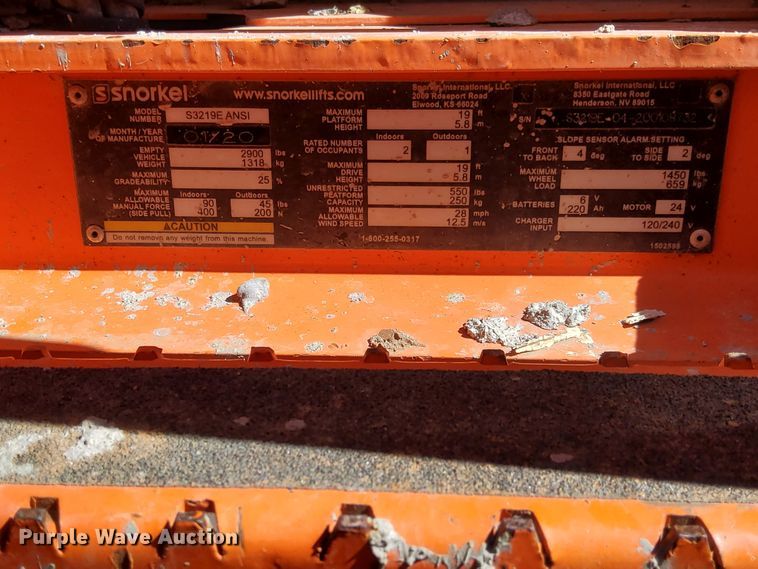 image for item EA4909 (3) Snorkel forklifts