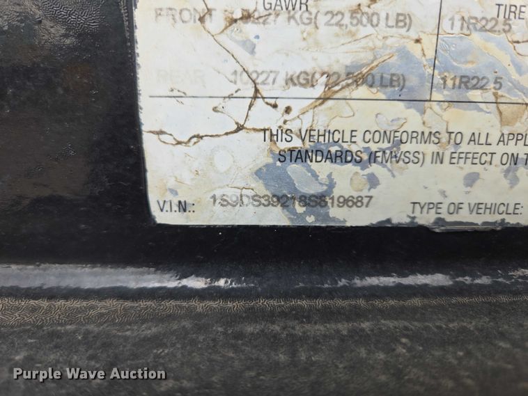 image for item EB1413 2008 Side Dump Industries side dump trailer