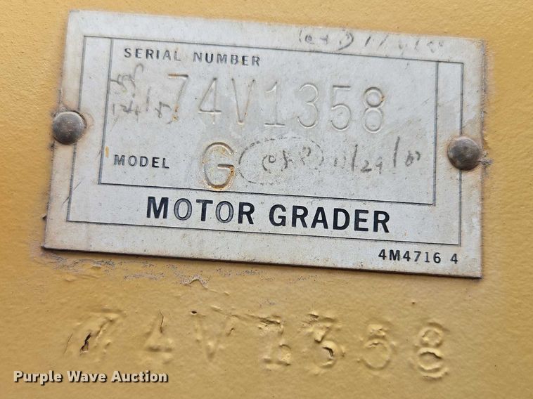 image for item EB1440 1978 Caterpillar 130G motor grader