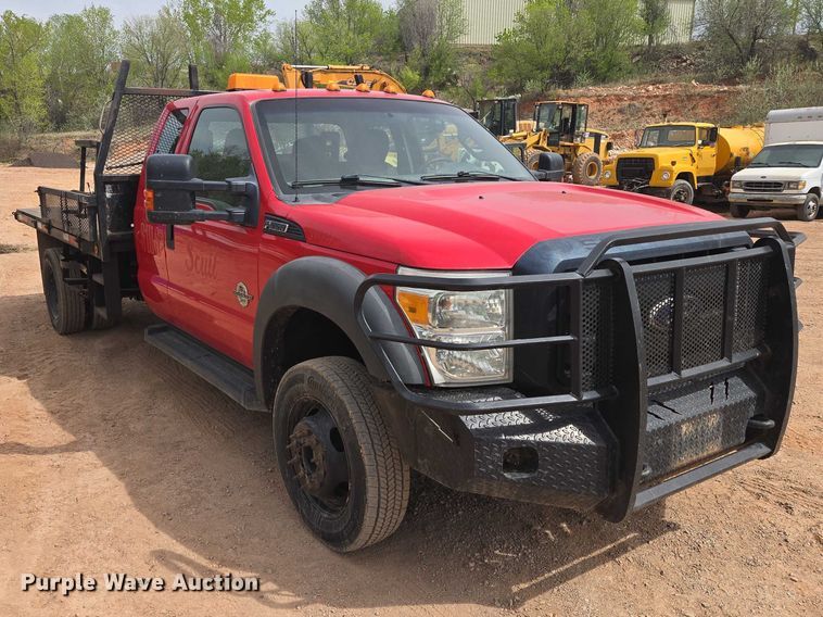 image for item EB1444 2011 Ford F550 Super Duty XL Ext. Cab flatbed truck