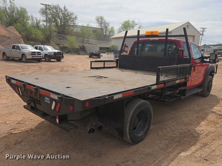 image for item EB1444 2011 Ford F550 Super Duty XL Ext. Cab flatbed truck