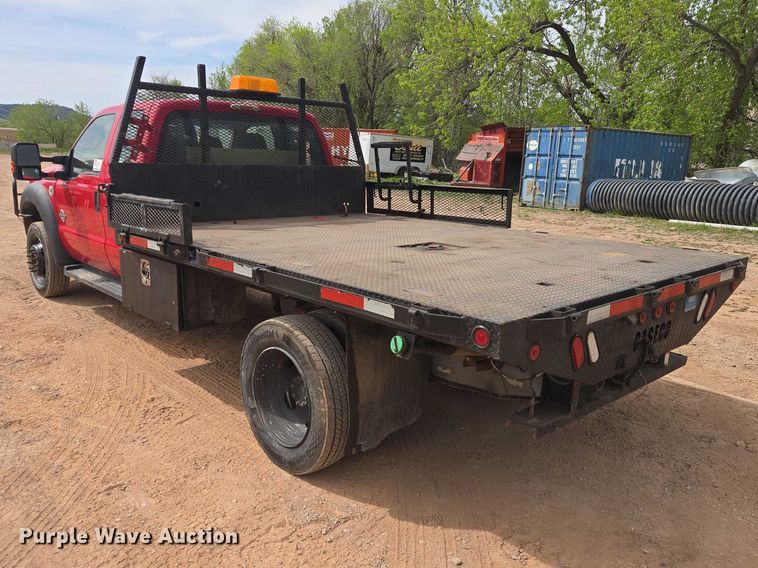 image for item EB1444 2011 Ford F550 Super Duty XL Ext. Cab flatbed truck