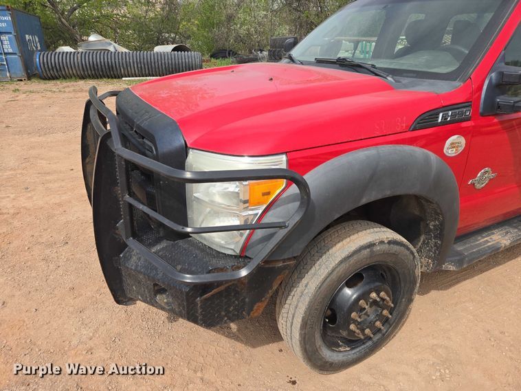 image for item EB1444 2011 Ford F550 Super Duty XL Ext. Cab flatbed truck