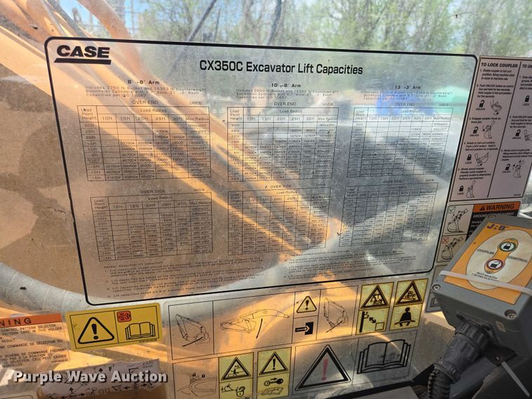 image for item EB1450 2012 Case CX350C excavator