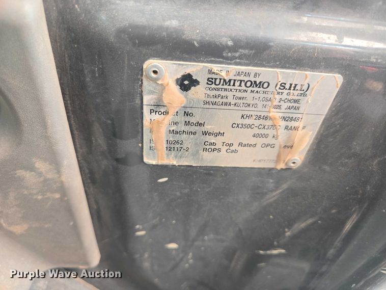 image for item EB1450 2012 Case CX350C excavator