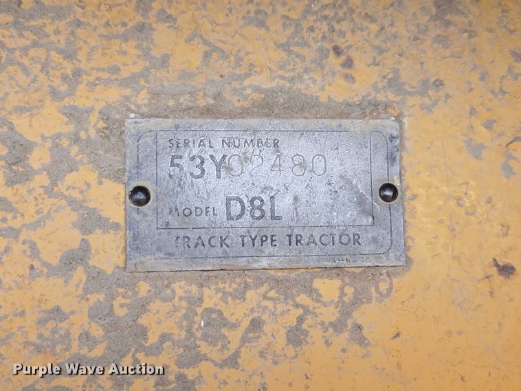image for item EB1451 1984 Caterpillar D8L dozer