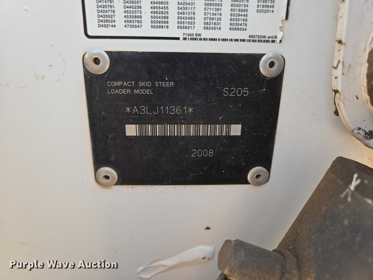 image for item EB1452 2008 Bobcat S205 skid steer loader