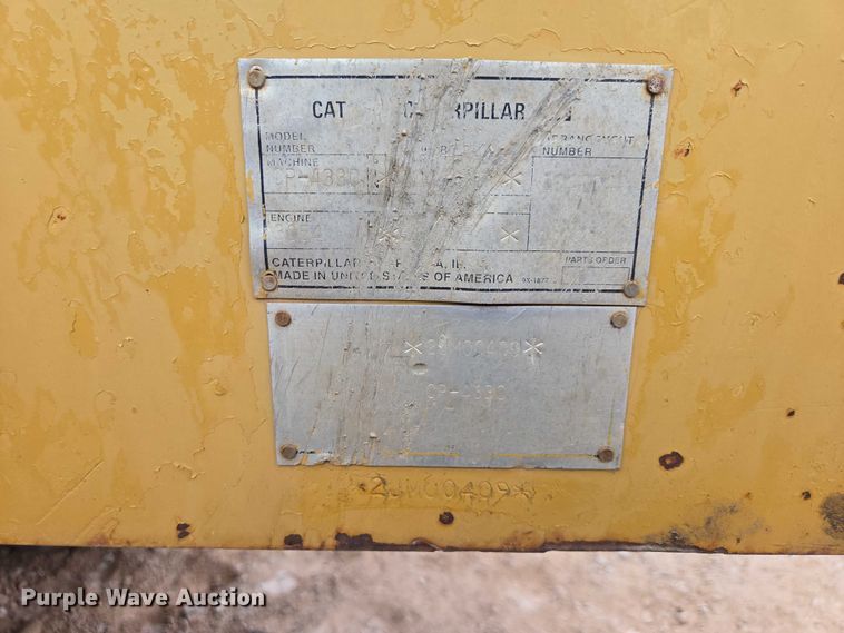 image for item EB1458 1997 Caterpillar CP-433C single drum vibratory roller