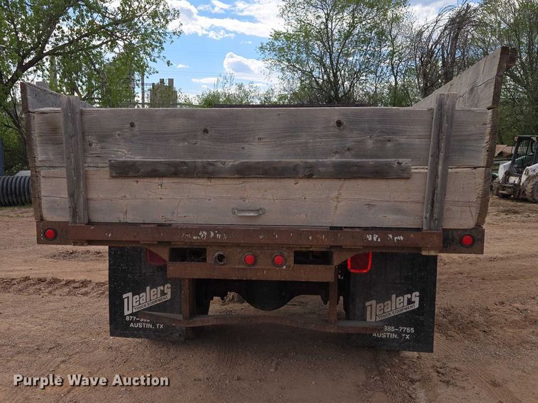 image for item EB1459 1998 Ford F800 dump flatbed truck