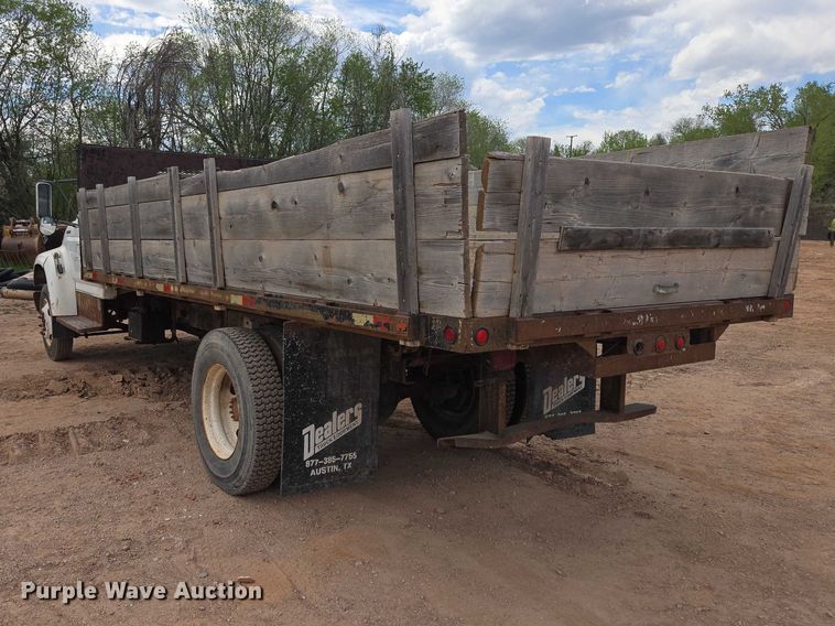 image for item EB1459 1998 Ford F800 dump flatbed truck