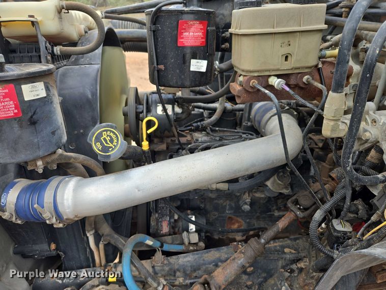 image for item EB1459 1998 Ford F800 dump flatbed truck