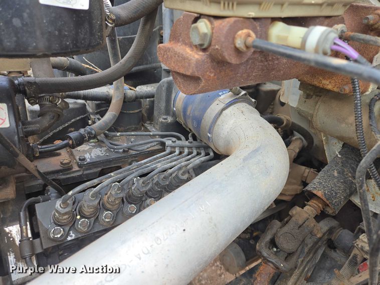 image for item EB1459 1998 Ford F800 dump flatbed truck