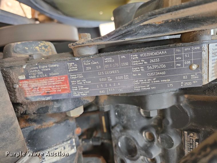 image for item EB1459 1998 Ford F800 dump flatbed truck