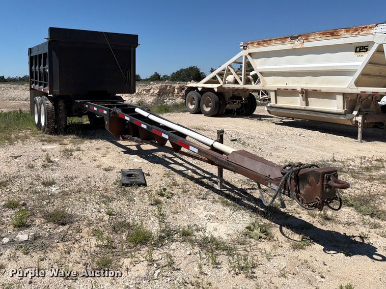 image for item ED5292 2005 Davis end dump pup trailer