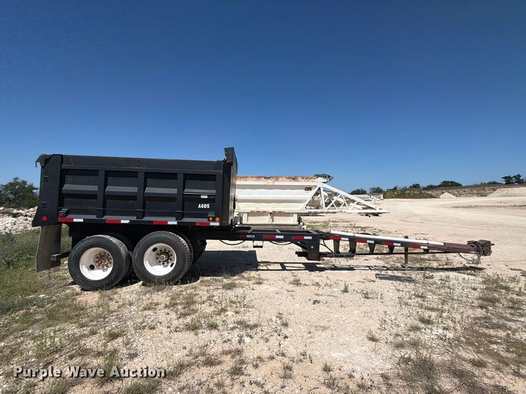 image for item ED5292 2005 Davis end dump pup trailer