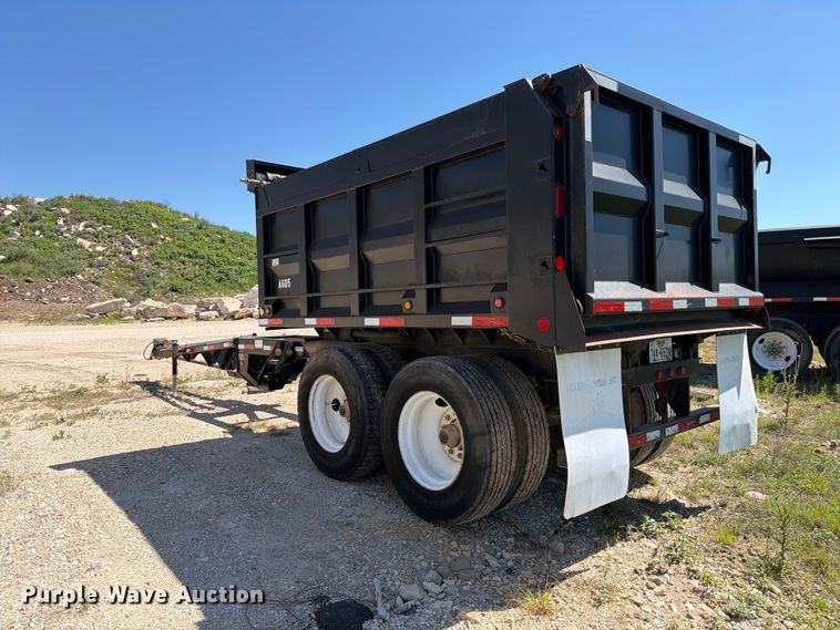image for item ED5292 2005 Davis end dump pup trailer