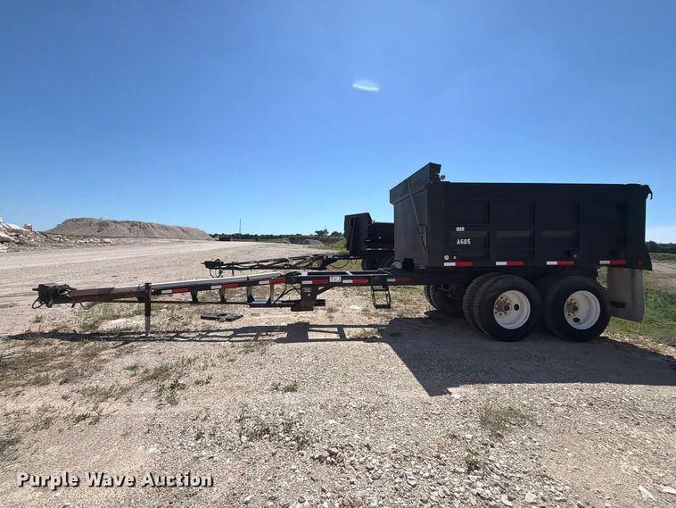 image for item ED5292 2005 Davis end dump pup trailer