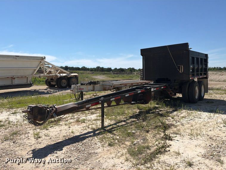 image for item ED5293 2005 Davis end dump pup trailer
