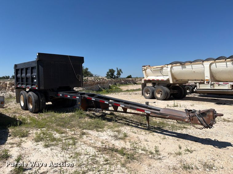 image for item ED5293 2005 Davis end dump pup trailer