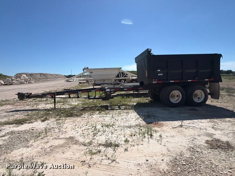 image for item ED5293 2005 Davis end dump pup trailer