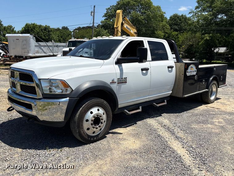 image for item EF1169 2017 RAM 5500 Crew Cab flatbed truck