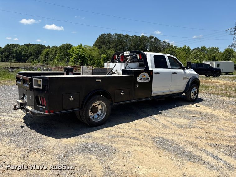 image for item EF1169 2017 RAM 5500 Crew Cab flatbed truck