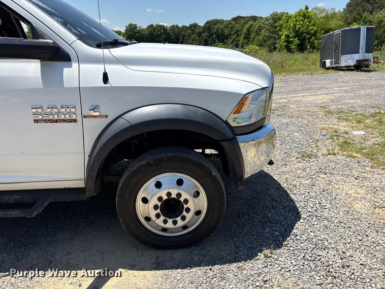 image for item EF1169 2017 RAM 5500 Crew Cab flatbed truck