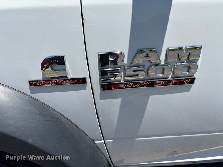 image for item EF1169 2017 RAM 5500 Crew Cab flatbed truck