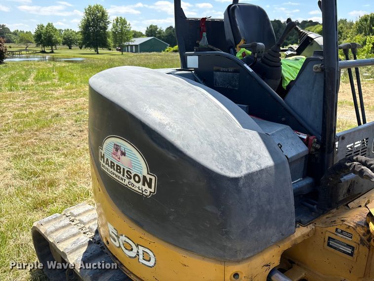 image for item EF1173 2008 John Deere 50D mini excavator