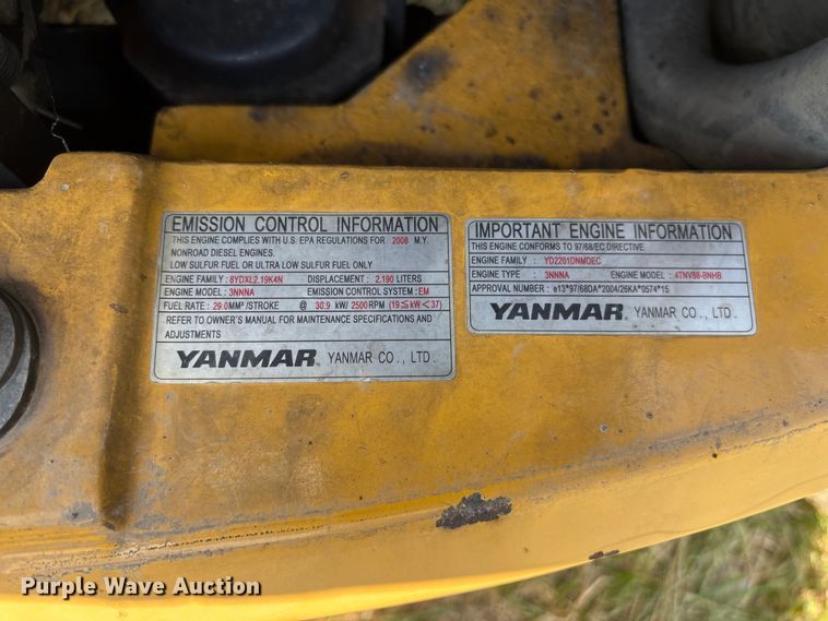 image for item EF1173 2008 John Deere 50D mini excavator