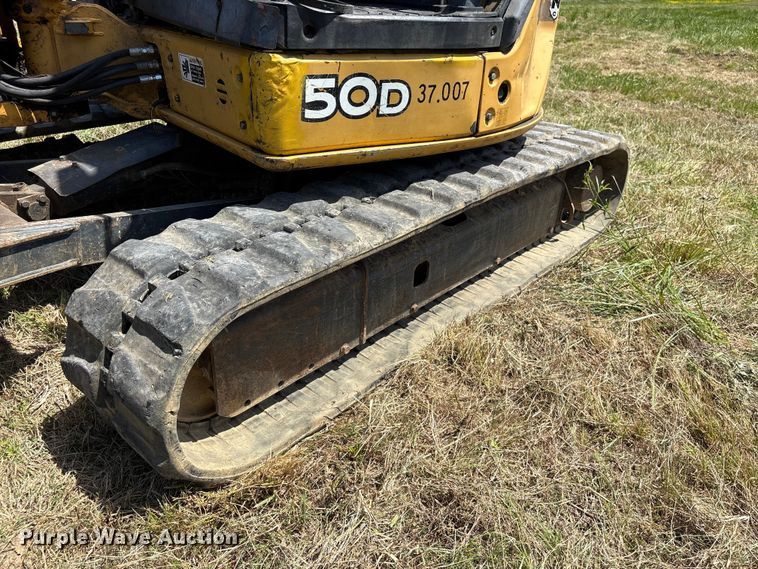 image for item EF1173 2008 John Deere 50D mini excavator