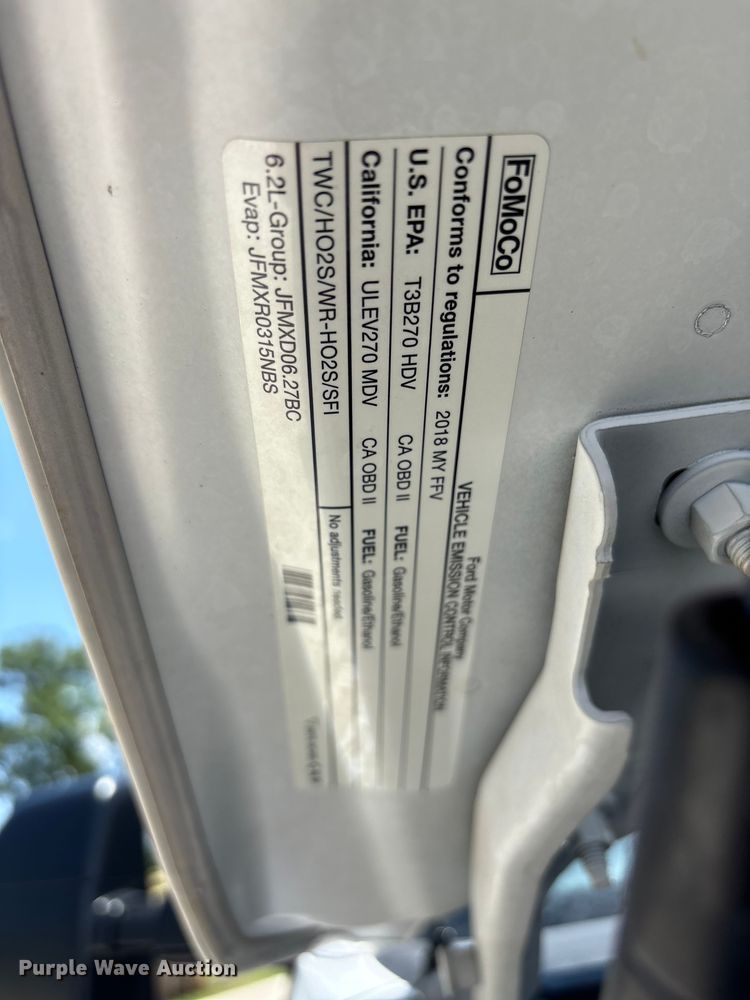 image for item EF1215 2018 Ford F350 Super Duty Crew Cab utility bed pickup truck