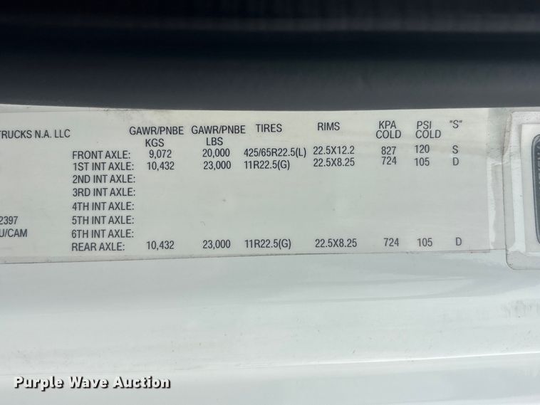 image for item EG9000 2019 Freightliner 114SD volumetric concrete mixer truck