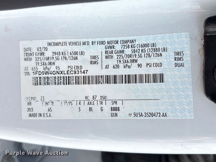 image for item EG9037 2020 Ford F450 Super DUty Crew Cab dump truck