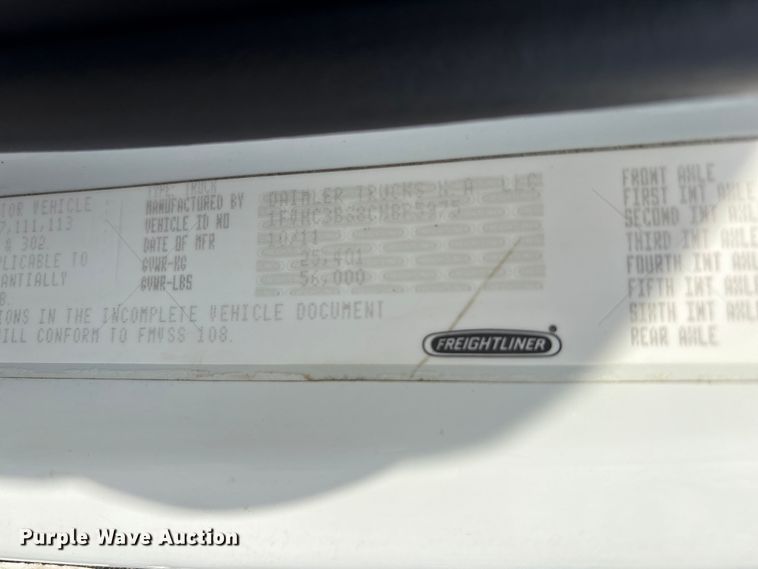 image for item EG9069 2012 Freightliner Business Class M2 Crew Cab crane truck