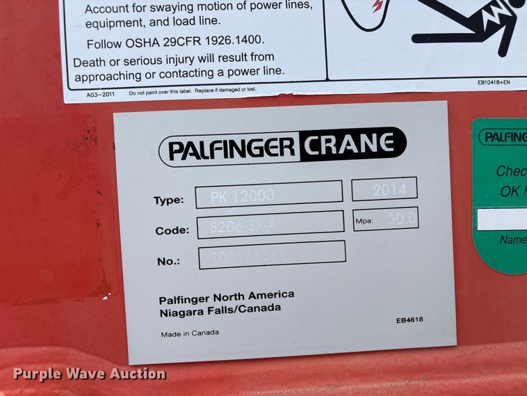 image for item EG9090 2014 Freightliner 108SD crane truck