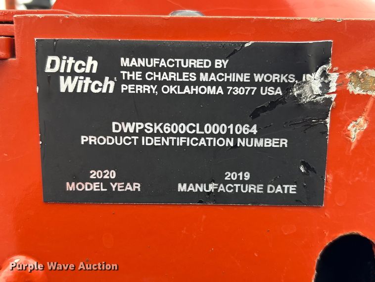 image for item EG9103 2020 Ditch Witch SK600 compact utility loader